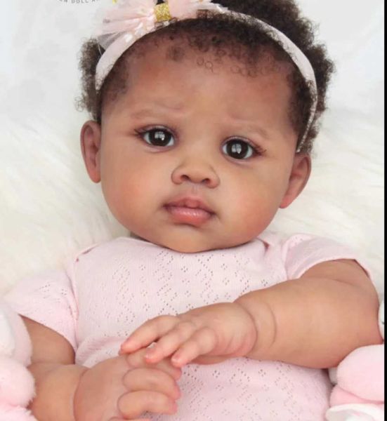 Dolls 23inch Unfinished Unpainted Blank Doll Kits Reuben DIY Doll Parts Handmade Bebe toy Kit with Cloth BodyL24731