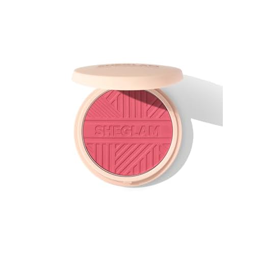SHEGLAM Divine Flush Matte Blush Powder - Highly Pigmented, Non-Fading, Long Lasting Glowing Lightweight Natural Face Makeup Let's Escape 0.28 Ounce (