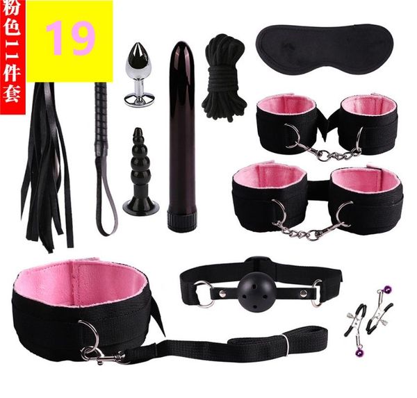 Leg Massagers Toy Masr Mwoiiowm Exotic Accessories Nylon Bondage Set Y Lingerie Handcuffs Whip Rope Anal Vibrator Adt Toys For Drop De Dh3Ag