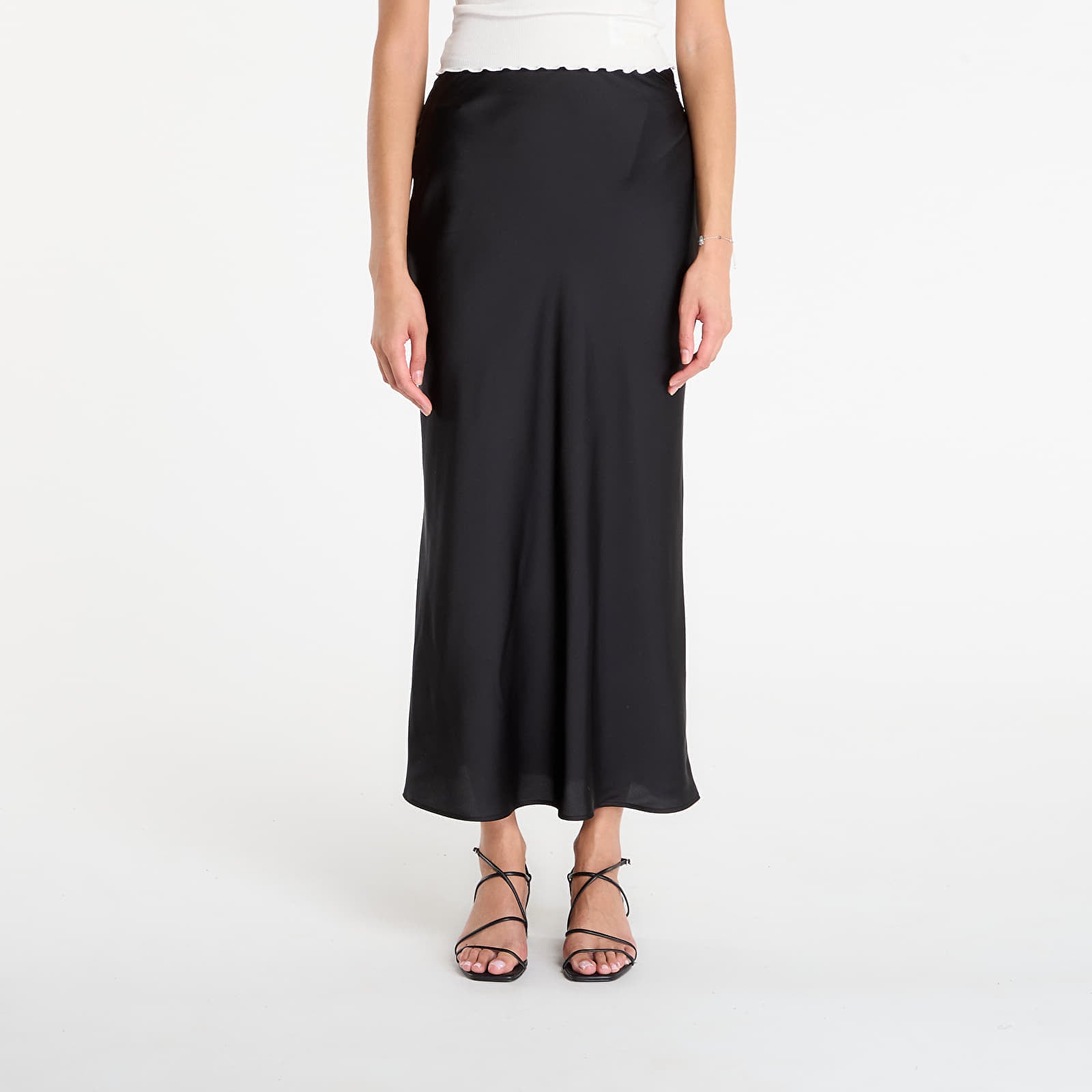 Spódnica GUESS Sibilla Long Satin Skirt Black M