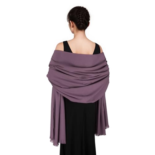 SWAT PANY Pashmina shawls and wraps for Evening Dresses Scarf for Women Winter Shawl Wraps for Women Weedings Purple
