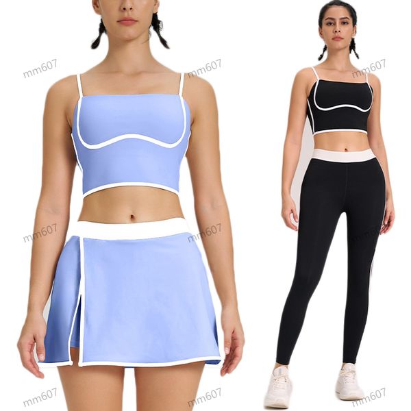 Yoga Set align leggings Color blocked workout sets quick drying sports vest top workout clothes women fitness high elasticity pants suit run