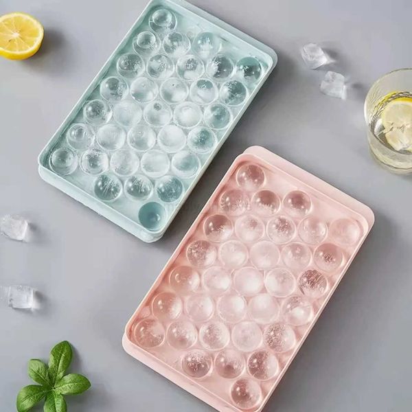2PCS Ice Boll Hockey PP Mold Frozen Whiskey Ball Popsicle Ice Cube Tray Box Lollipop Making Gifts Kitchen Tools AccessoriesM240719