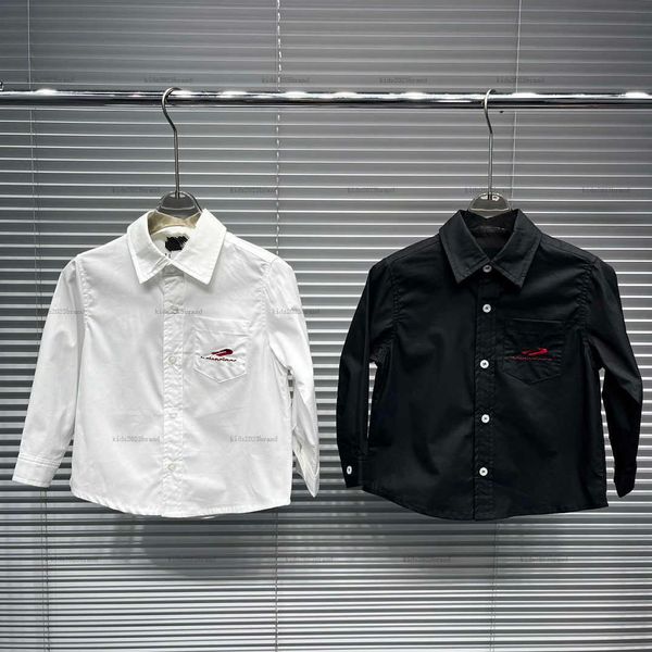 New Child Shirt baby clothes Size 100-160 CM kids designer clothes Embroidered logo pocket decoration girls boys Blouses