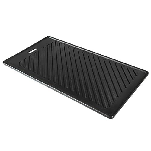 Monument Grills 9.45" x 17.7" 96333 Reversible Cast Iron Cooking Plate for Monument Denali 405, Denali 425, 35633, 24633, 24367, 41847NG, 77352