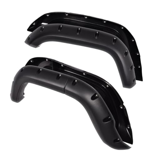 G-PLUS Fender Flares Textured Pocket Riveted Compatible with Jeep Cherokee XJ 1984-2001 4-Door Sport Utility Models, Not Fit Models with Side Skirts(G