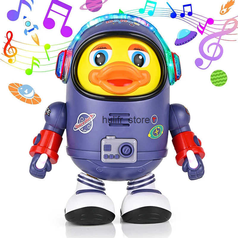 Baby Duck Toy Musical Interactive Toy Electric with Lights and Sounds Dancing Robot Space Elements for Infants Babies Kids Gifts Q250514