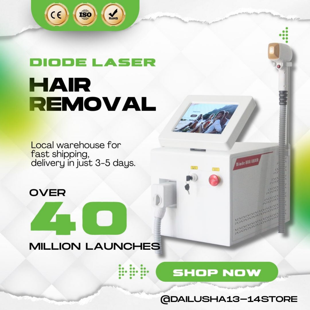 3 Wavelength 808 Diode Laser Hair Removal Machine Ice Titanium Permanent Painless Physical Body Care Depilation Epilator