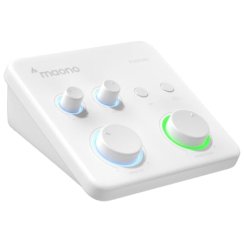 MAONO USB Audio Interface for PC: Interface with XLR Input 24-bit-192kHz Routing Software LOOPBACK ASIO Driver for Recording Music, Home-Studio, Guita