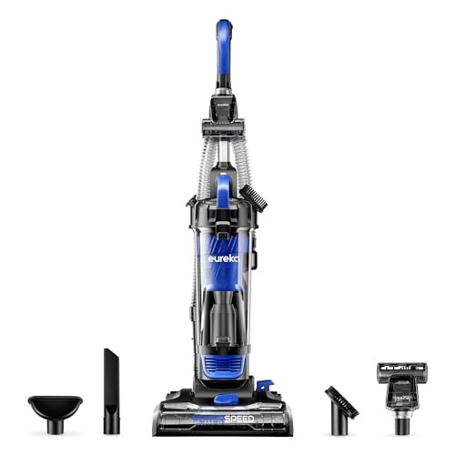 Eureka Powerful Bagless Upright Vacuum Cleaners for Home Pets, Lightweight Household Vacuum Cleaner for Carpet and Hard Floor, PowerSpeed NEU280C with