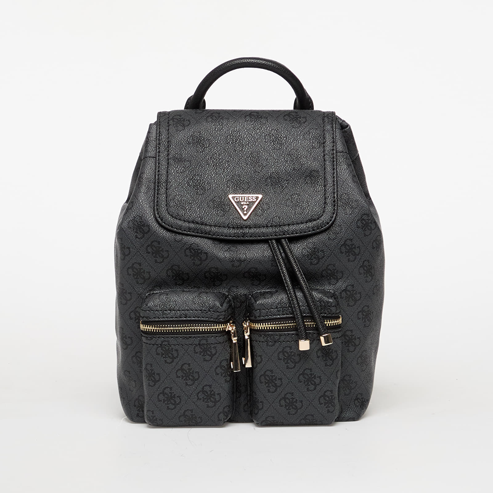 GUESS Manhattan Ii Flap Backpack Coal Logo Universal