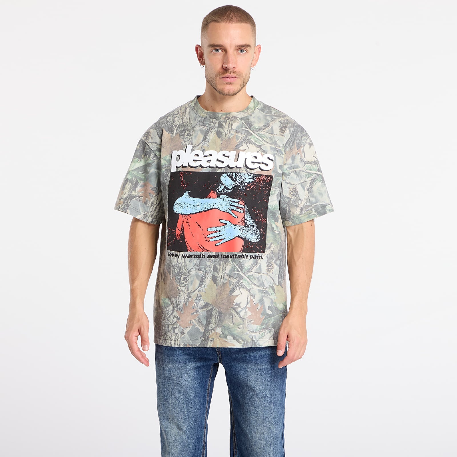 Koszulka PLEASURES Embrace T-Shirt Camo XL