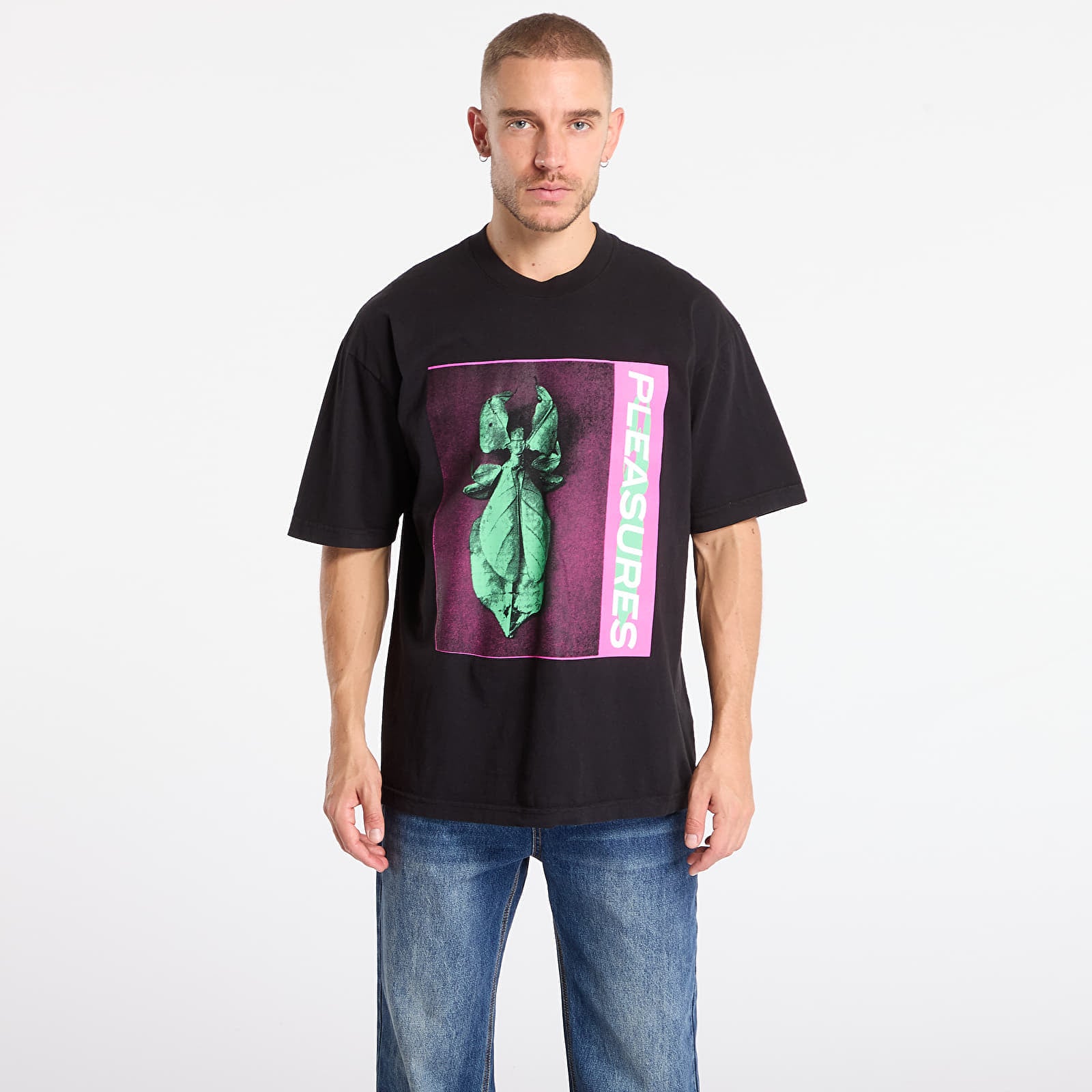 Koszulka PLEASURES Leaf T-Shirt Black M