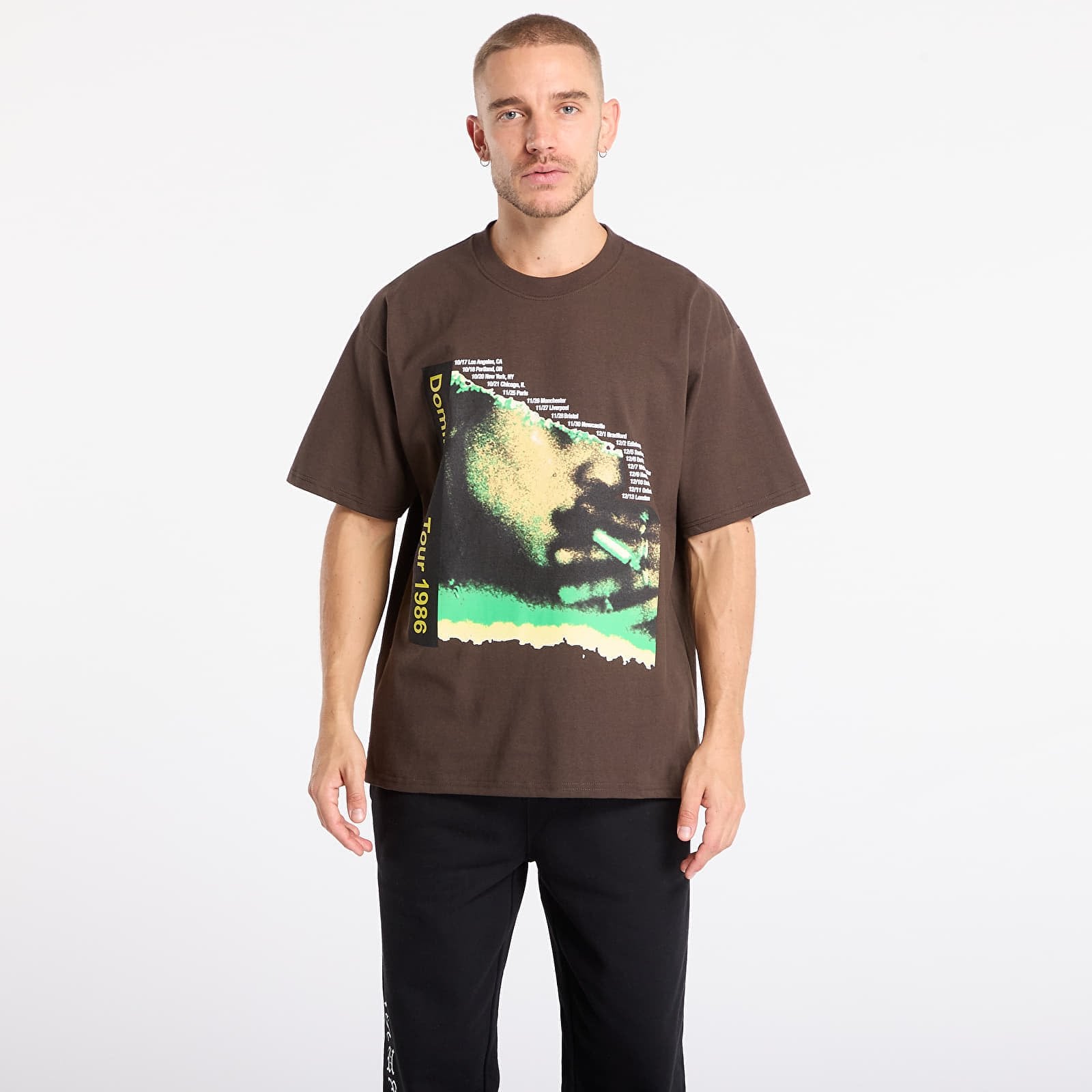 Koszulka PLEASURES Domination T-Shirt Brown L