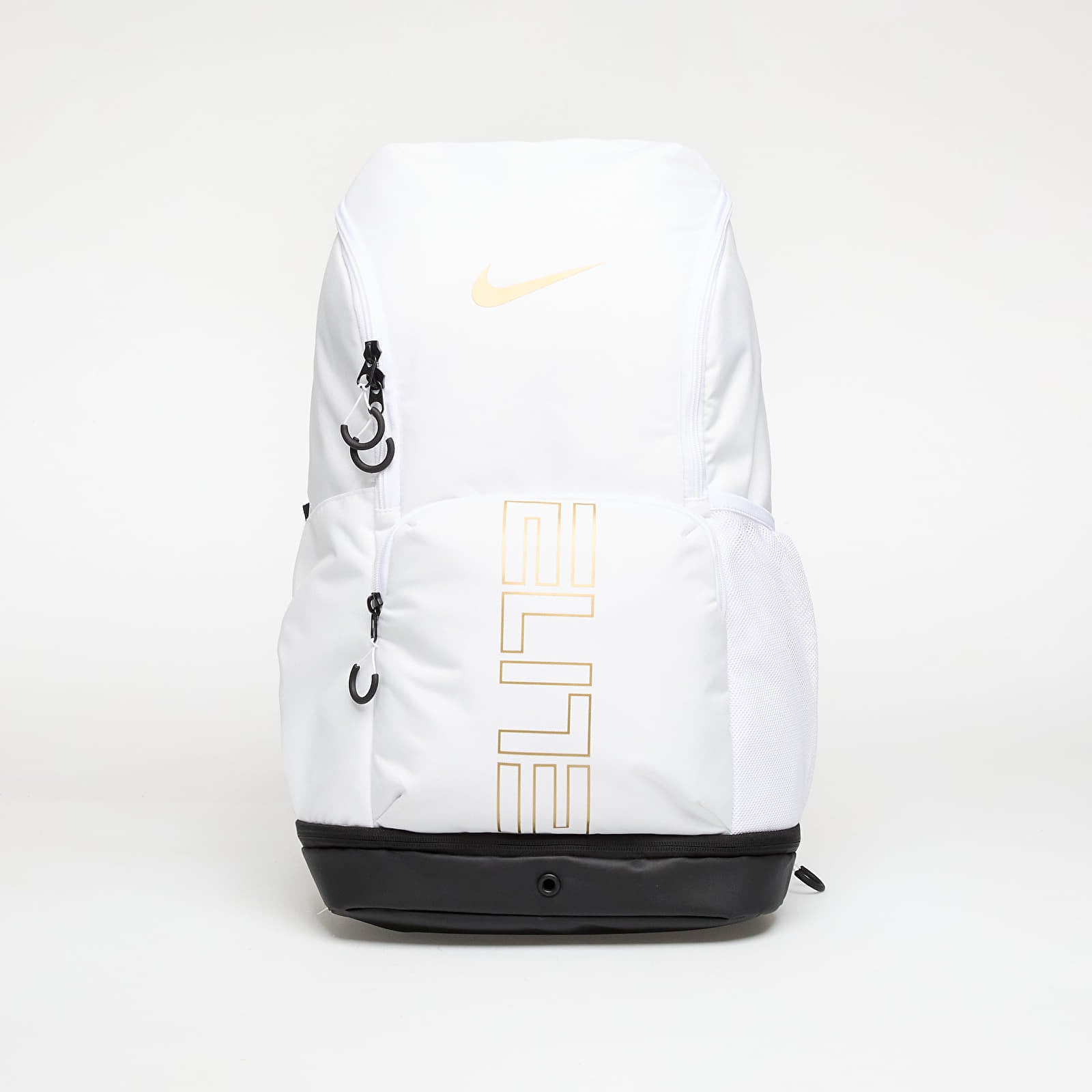Nike Varsity Elite Backpack (32L) White- Black- Metallic Gold 32 l
