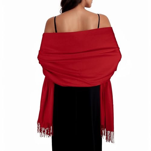Women Winter Scarf Pashmina Shawls and Wraps for Evening Dresses Shawls for Women Wedding Beige