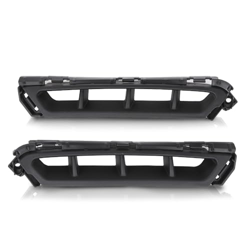 G-PLUS Front Bumper Air Curtain Grille Grill Compatible with Hyundai Elantra 2019-2020 86562F2AA0, 86561F2AA0 ‎Black Left & Right Pair Air Curtain G