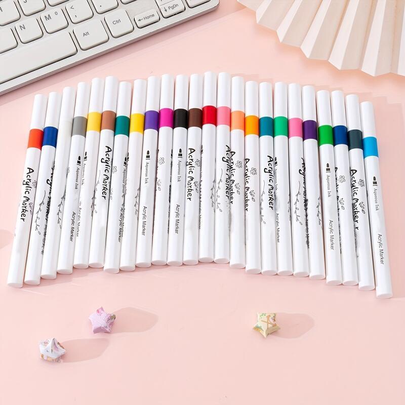 TEMU 24 Color Acrylic Marker Pens