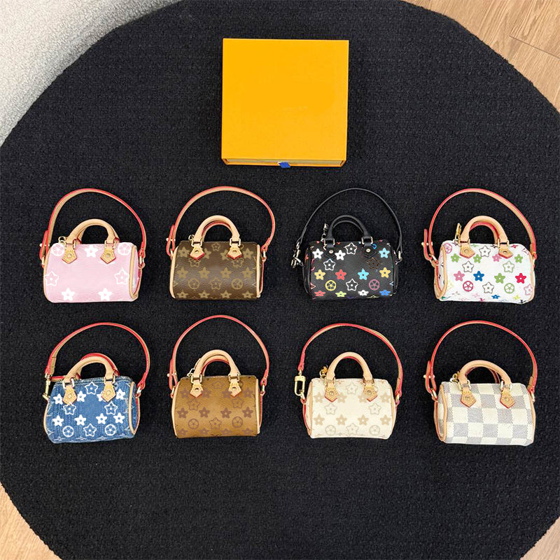 designer handbag women mini clutch pillow bags charm removable mini strap crossbody bag keychain earphone pouch