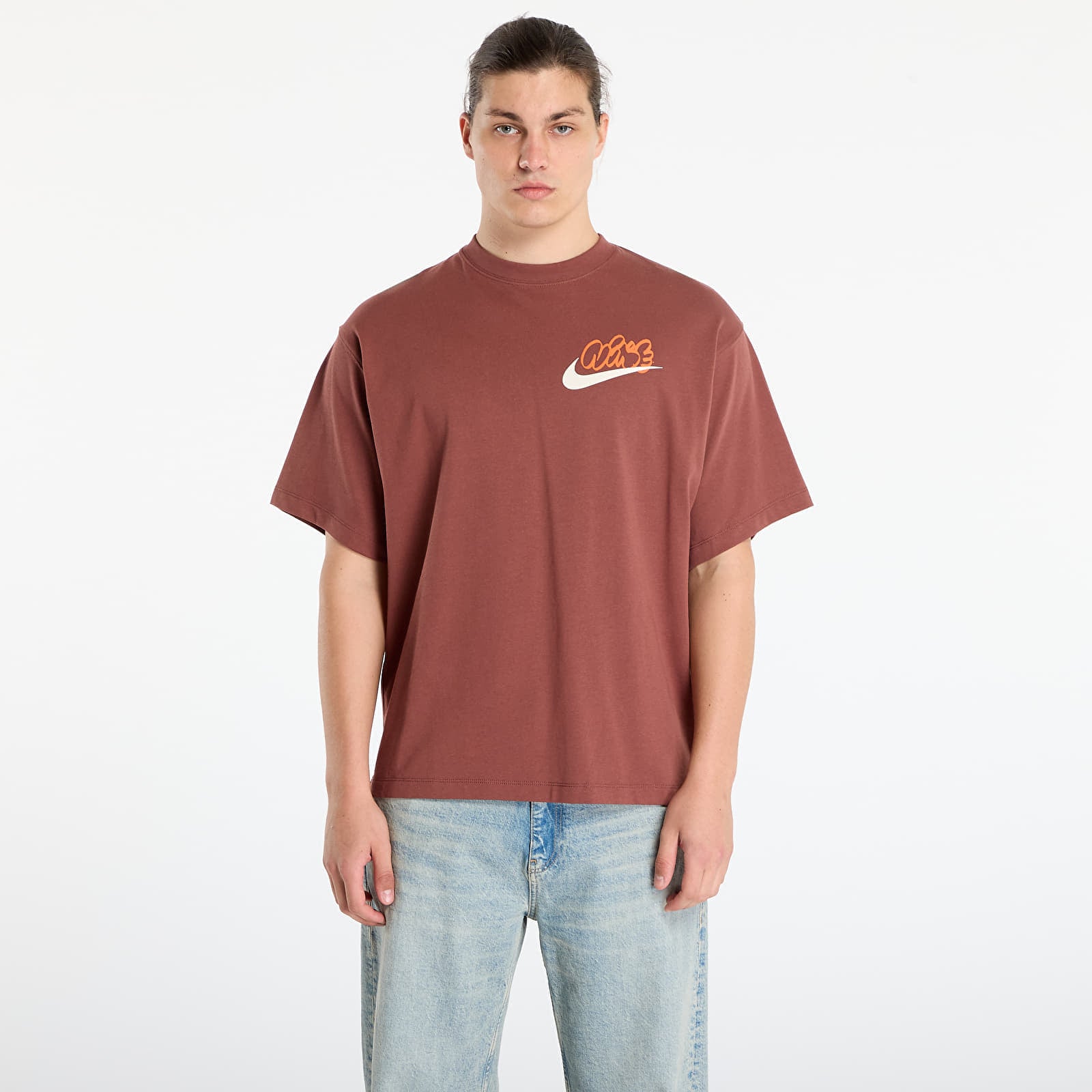 Koszulka Nike Solo Swoosh Men's T-Shirt Red Sepia XS