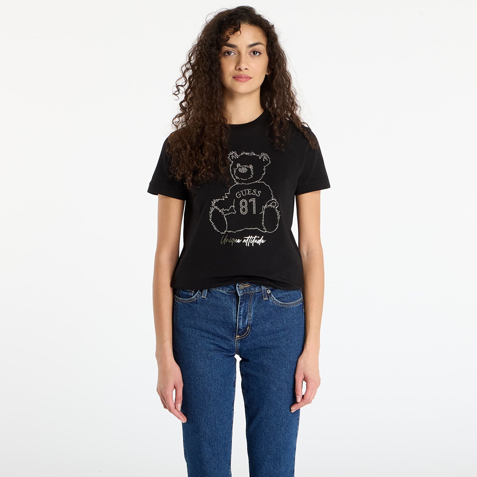 Koszulka GUESS Unique Attitude Ss T-Shirt Black S