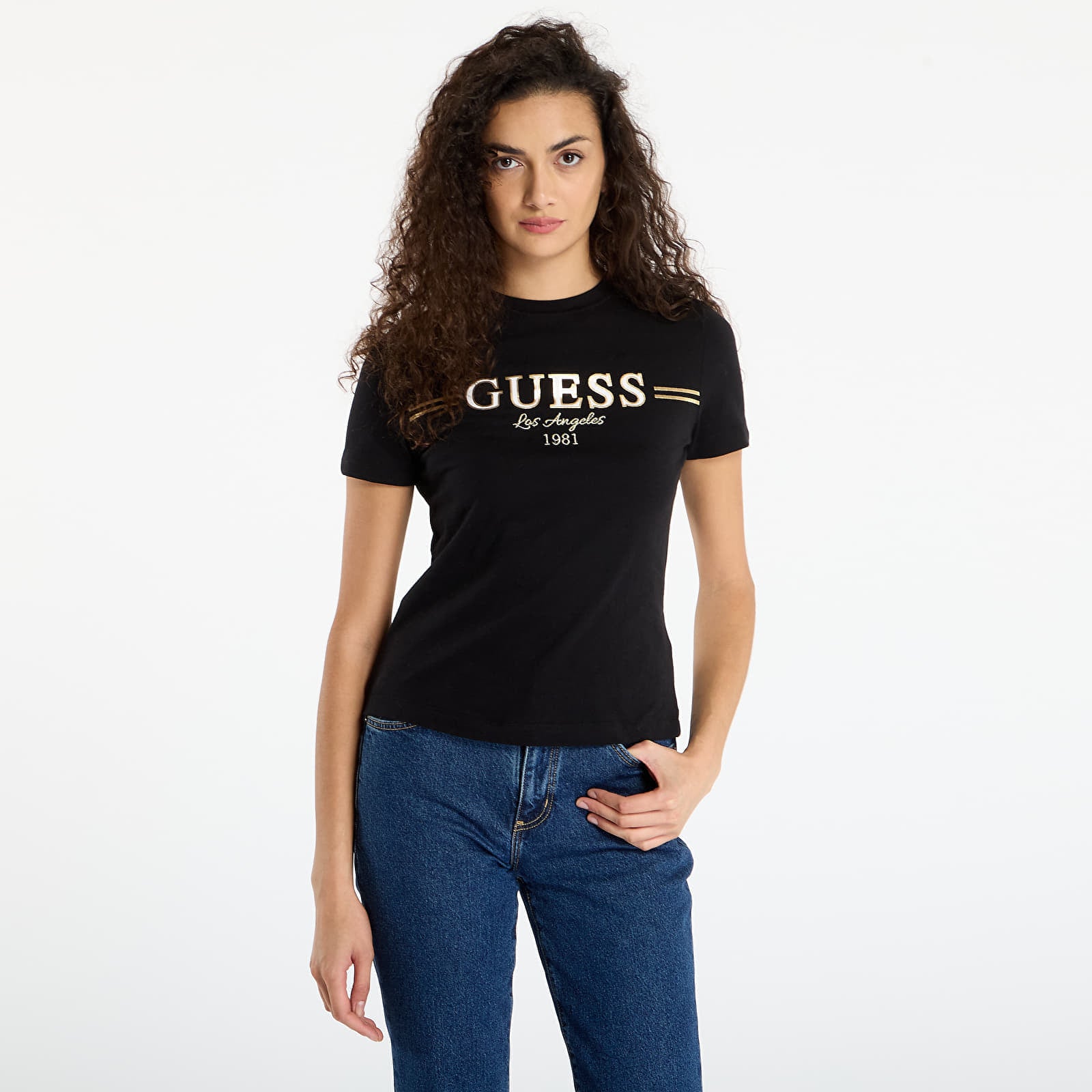 Koszulka GUESS Bibia Ss T-Shirt Black XS
