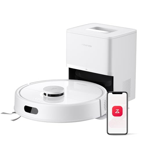 roborock Q7 L5+ Robot Vacuum Cleaner, Self-Emptying, 8000 Pa Suction, Dual Anti-Tangle System, APP-Controlled Mopping, Electronic Water Tank, PreciSen