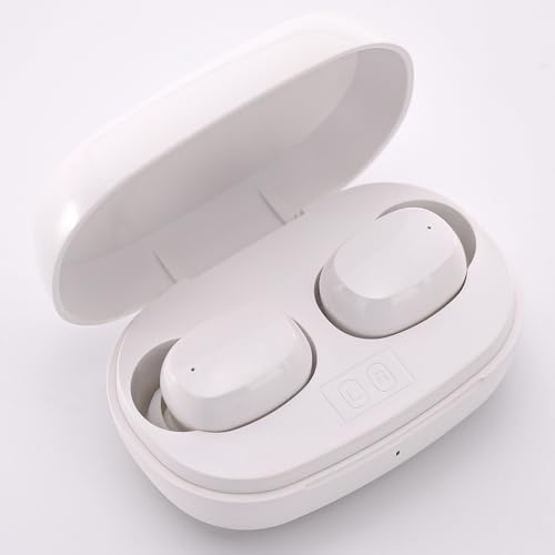 RecorderWave Wireless Earbuds Bluetooth Headphones, High-Grade Material, Seamless Connection with Various Bluetooth Devices, for Music, Games, White
