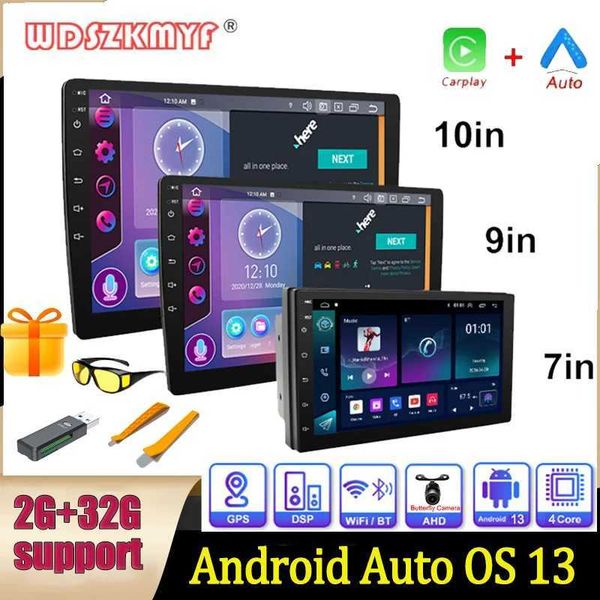 Other Electronics 7 9 10 inch 2 Din universal Android 13 Wifi wireless stereo splicing GPS 2G+32G multimedia video player Autoradio IPS car