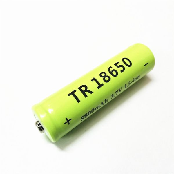 High quality 18650 5800mAh 3.7V flat - pointed lithium battery bright flashlight -Music vase battery