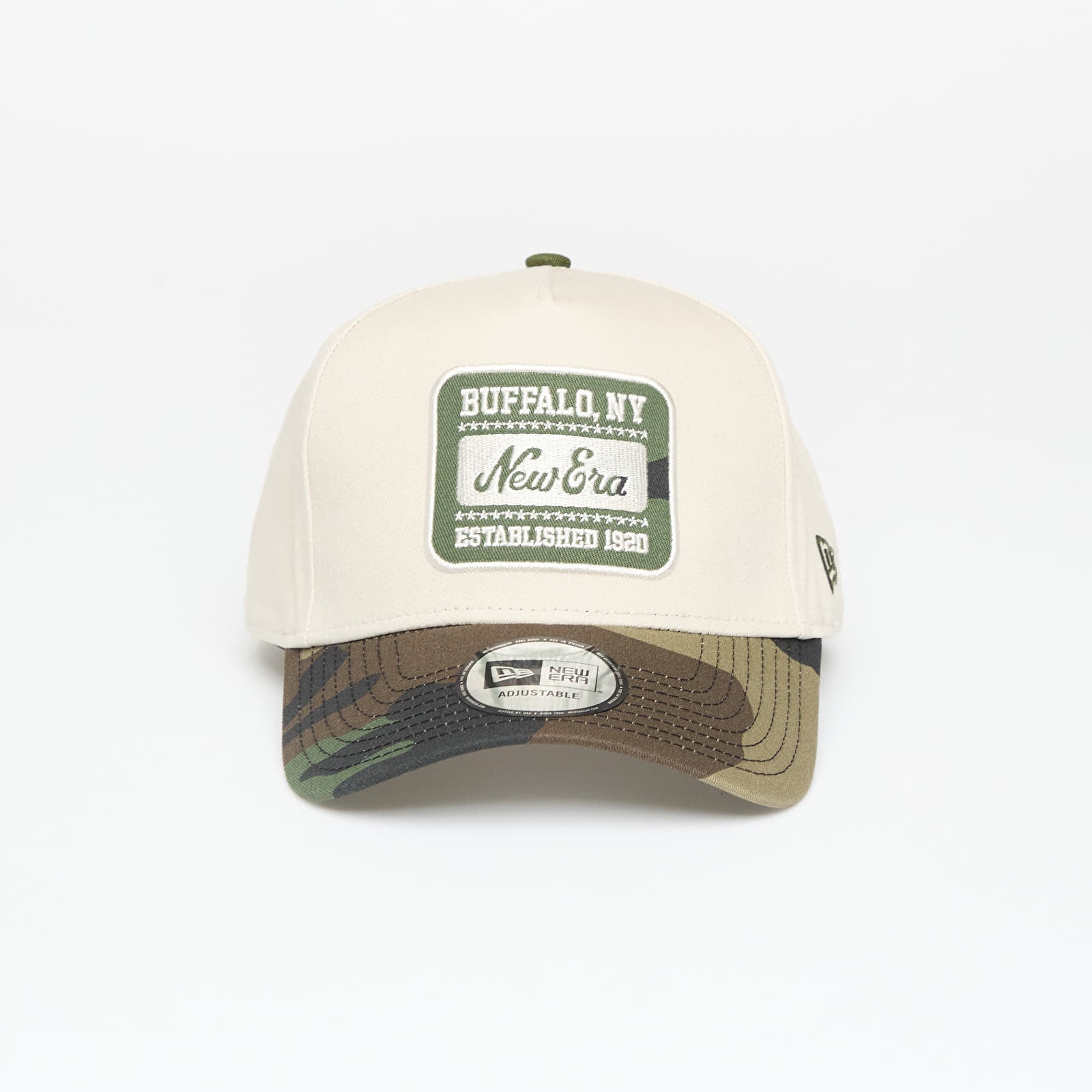 New Era Camo Patch 9FORTY E-Frame Adjustable Cap Cream Universal