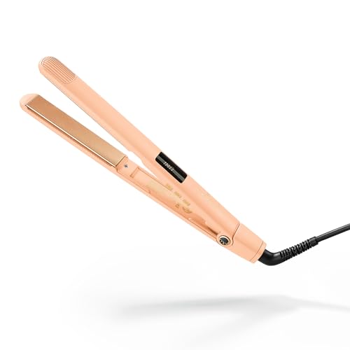 mdlondon Strait Ceramic Hair Straighteners (Blush), Professional Hair Straighteners for Short or Long Hair, Flat Iron for Women & Men - Genuine mdlond
