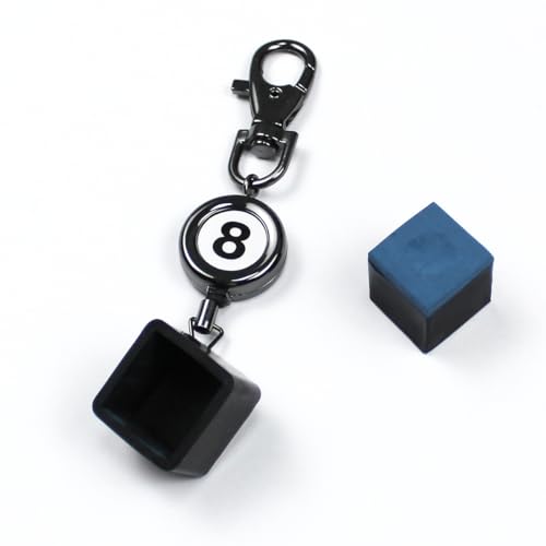 Scott Edward Snooker Chalk Holder Pen Table Chalk Magnetic Pool Cue Chalk Holder Stainless Steel Billiard Chalk Holders for Cue Sports Accessories Bil