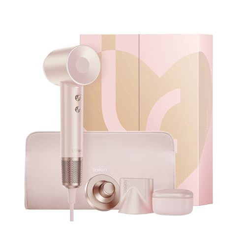 Laifen Premium High-Speed Hair Dryer Love-Bound Box, Professional Ionic Portable Blow Dryer with 110,000 RPM, Lightweight, Low Noise, 360° Magnetic S