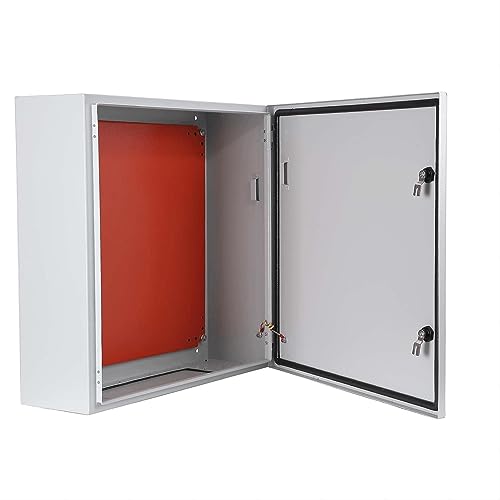 Garvee Steel Electrical Box, IP66, Lockable, for Outdoor-Indoor Safety - 6.1 x 11.8 x 15.7 inches
