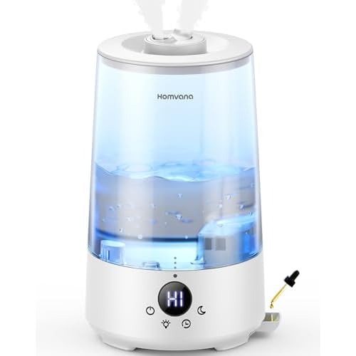 Homvana 3.6L Cool Mist Humidifiers for Bedroom, Large Room, House, Office, Living Room, 34H Top Fill, Aroma, Essential Oil Diffuser for Home, Portable