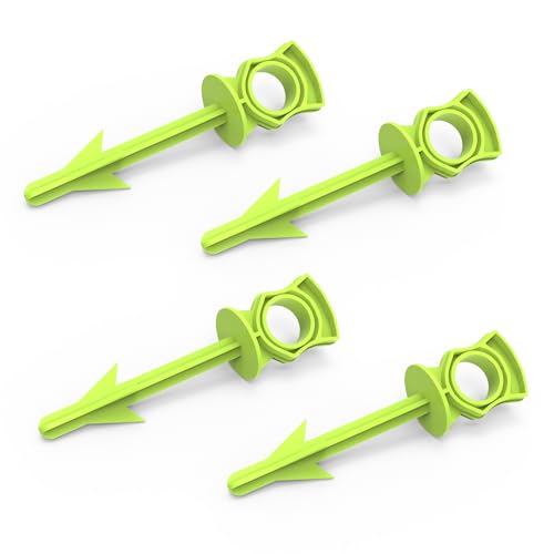 KNINE OUTDOORS Butt Out Game Dressing Tool for Field Dressing, Hunting Accessories for Men, Deer Hunting Gear, Big Game Dressing Tool, Green, 4 Pack S