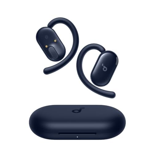 Soundcore V20i by Anker Open-Ear Headphones, Adjustable Ear Hooks, Ultra-Comfort, Snug Fit, Powerful Sound, Clear Calls, IP55, 36H Playtime, Bluetooth