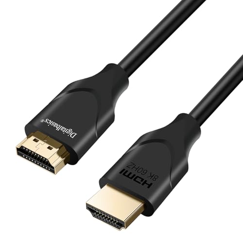 Ultra High Speed HDMI 2.1 Cable 8K,60Hz 4K,120Hz 48Gbps-2M-6.6FT, eARC, HDCP 2.3, Dolby Atmos & DTS-X Support, Flexible Durable for PS5, Xbox Series X
