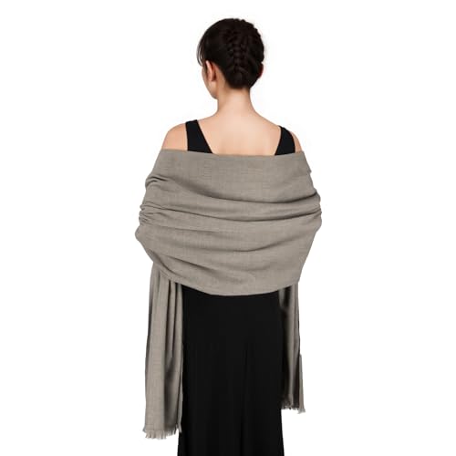 SWAT PANY Pashmina shawls and wraps for Evening Dresses Scarf for Women Winter Shawl Wraps for Women Weedings Brown-5