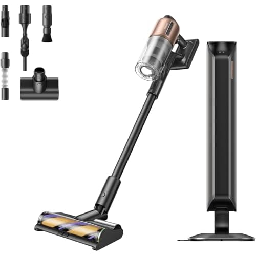 DREAME Z20 Station Cordless Stick Vacuum Cleaner with Dust Removal Hub, Dust Reveal Omni-Brush, 250AW Powerful Suction for Multi-Surface, Up to 90min