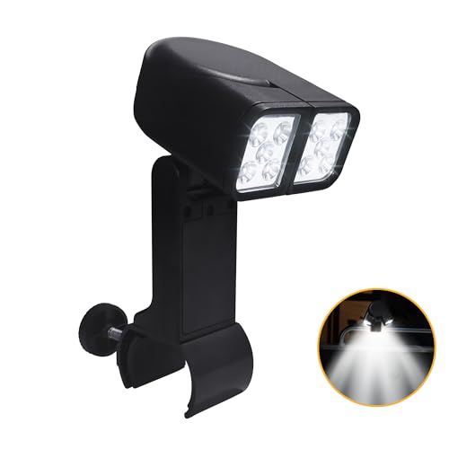 lfcfordx Grill Light BBQ Grilling Accessories - Bright Dual Lamp Head Smoker BBQ Accessories for Grill Handle, Outdoor Cooking Barbecue Accessories，