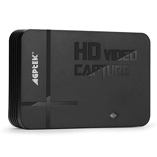 AGPTEK HD Game Capture Video Capture 1080P HDMI-AV Recorder Xbox 360&One- PS3 PS4,Support Mic in with Both HDMI and AV Input