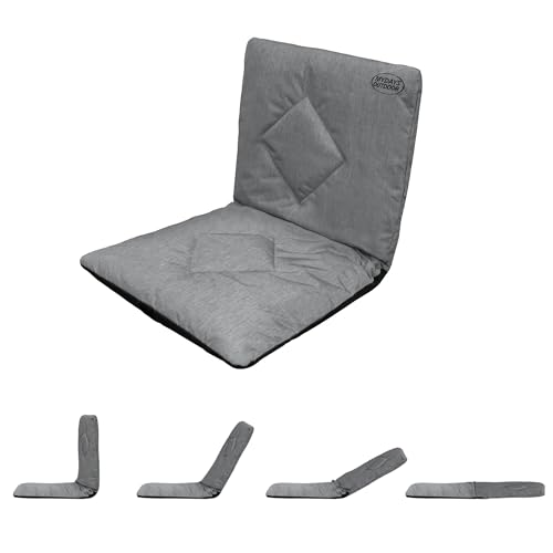 Floor Chair with Adjustable Back Support Portable Stadium Seat Folding 3 Reclining Positions Bleacher Seating for Gaming Reading Meditation Working Ou