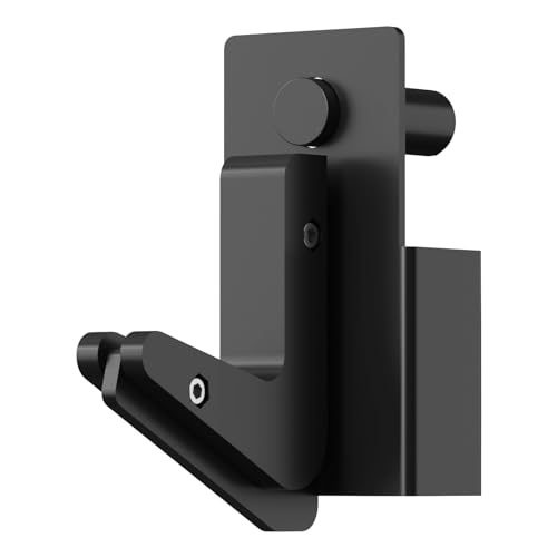 Sportsroyals J Hooks for 2" x 2" Power Rack with 1" Hole, Rubber Pad J-Hook for Power Cage, Bottom Reinforced Steel J Cups for Squat Rack, Heavy Duty