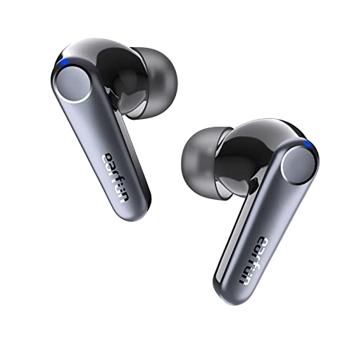 EarFun Air Pro 3 Noise Cancelling Earbuds, Qualcomm® aptX™ Adaptive Sound, 6 Mics CVC 8.0 ENC, Bluetooth 5.3 Earbuds, Multipoint Connection, 45H Pl