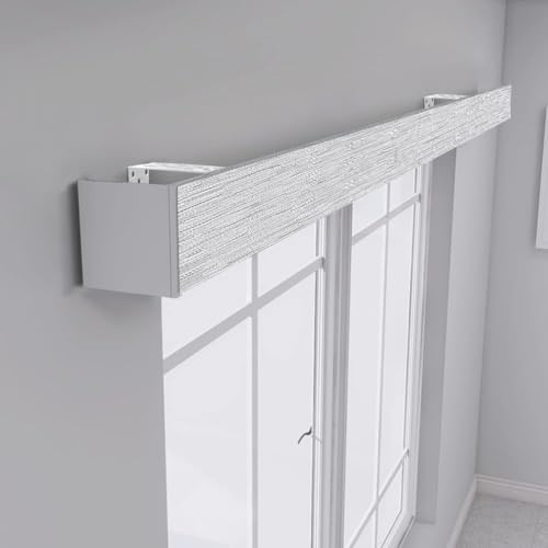 zshine Curtain Pelmet Panel Without Tracks Decorative Valance Ceiling or Wall Mounting Customize Length for Roller Blins, Venetian Blinds, Curtain etc