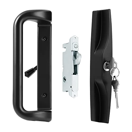 House Guard Patio Door Lock and Handle Set with Key, Choices That Add a Unique Signature to Your Patio Glass Sliding Door Lock,Suitable for a Variety