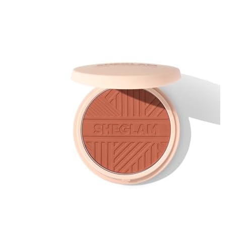 SHEGLAM Divine Flush Matte Blush Powder Highly Pigmented Non-Fading Long Lasting Glowing Lightweight Natural Blush Face Makeup-Good Vibes Good Vibes 0