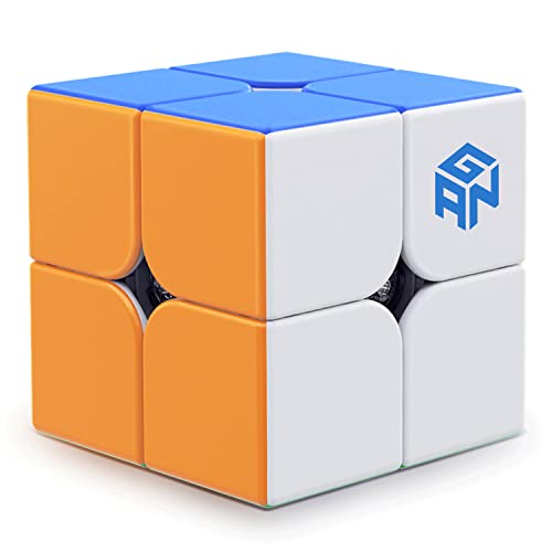 GAN 251 V2, 2x2 Speed Cube Mini Cube Puzzle Toy 2x2x2 Magic Cube 51mm Toy for Beginner (Stickerless)